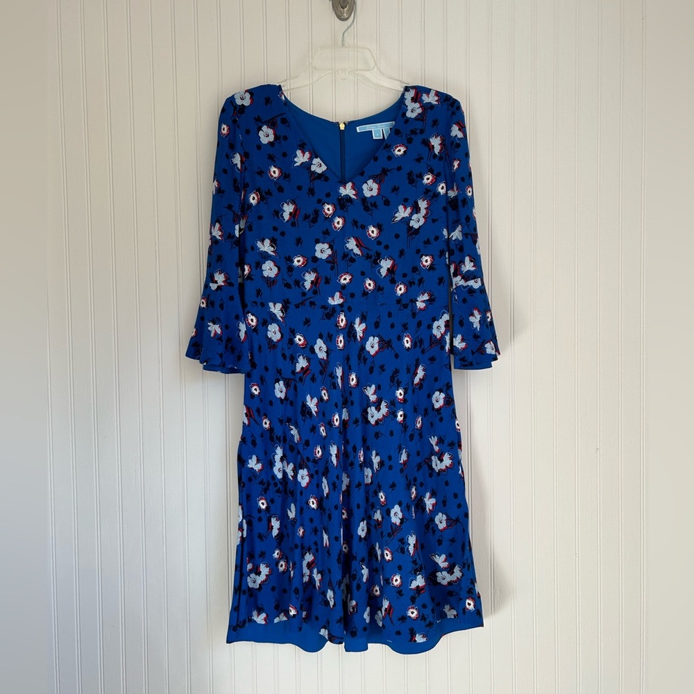 Draper James Blue Bell Sleeve Dress